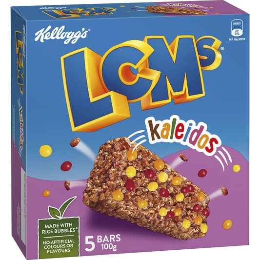 Kellogg's Lcms Cereal Bars Kaleidos Rice Bubbles