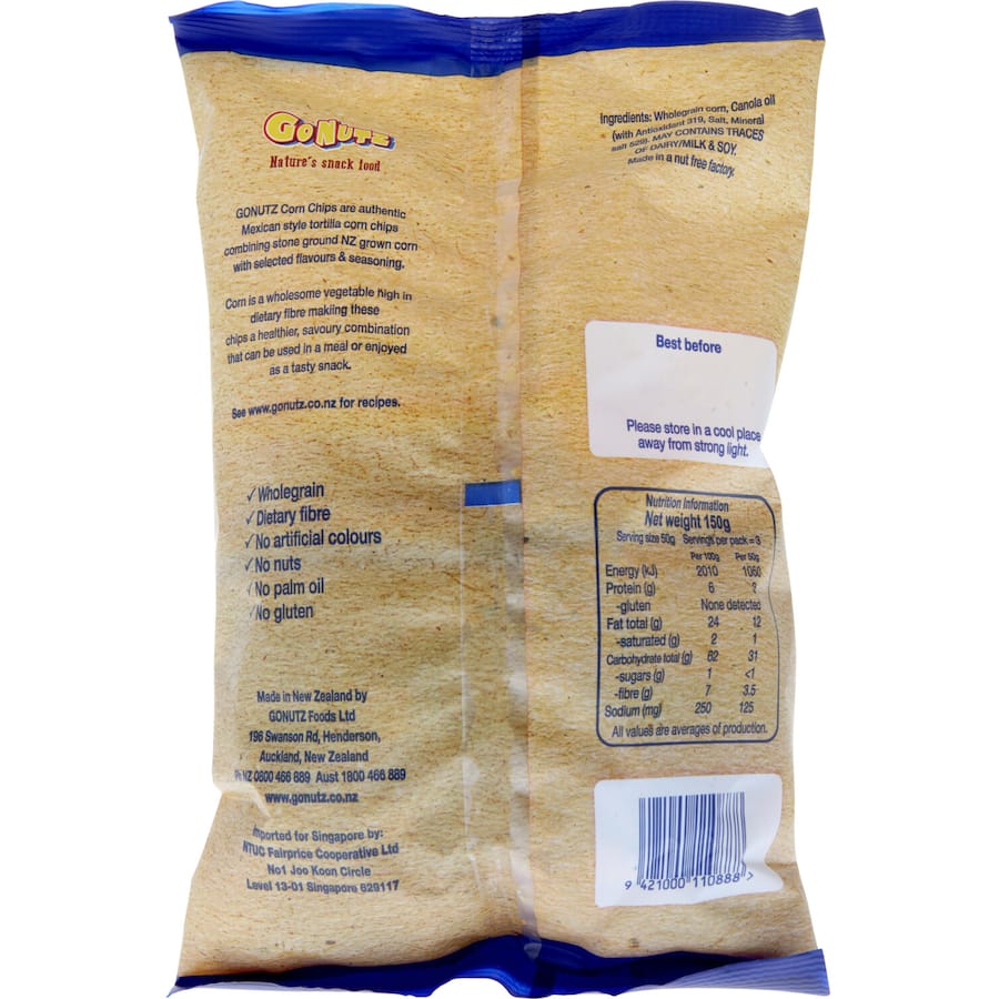 Corn Chips Just Salted Gluten Free
