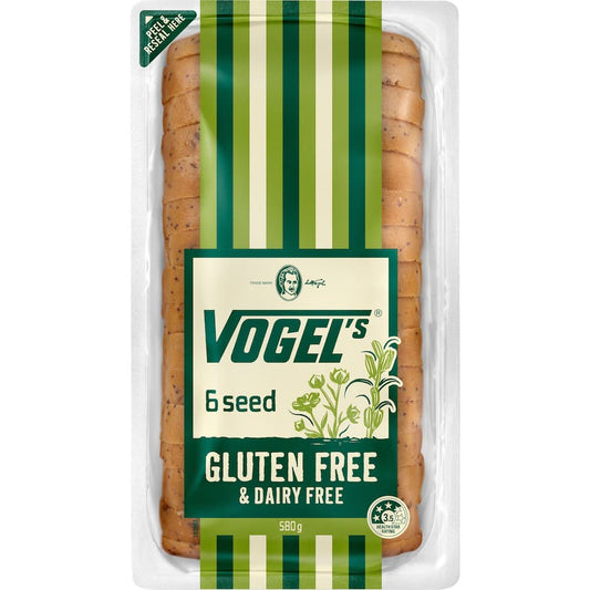 Vogels Gluten Free Sliced Bread 6 Seed