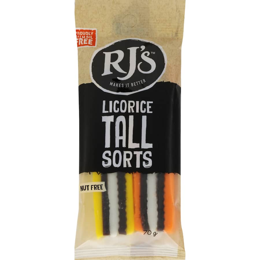 Licorice Tallsorts 70gm