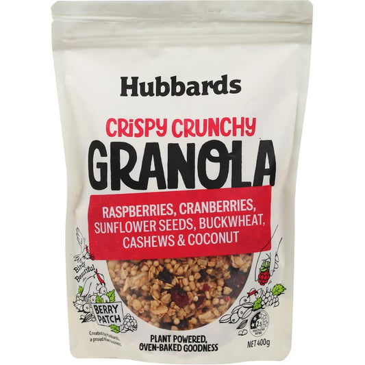 Hubbards Granola Raspberry Cranberry Coconut 400gm