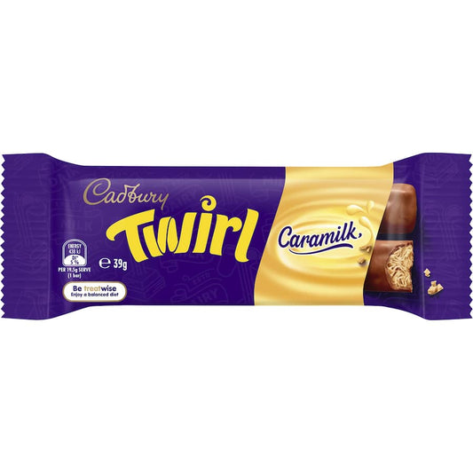 Chocolate Bar Twirl Caramilk 39gm