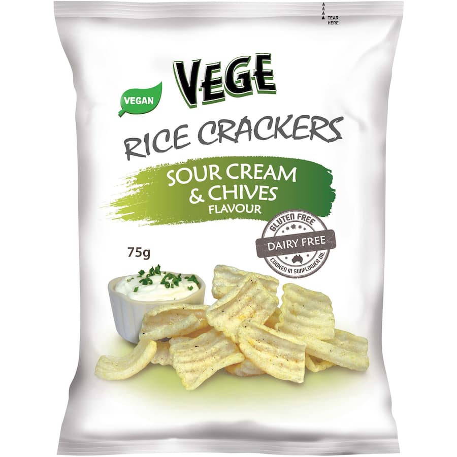 Rice Crackers Sour Cream & Chives