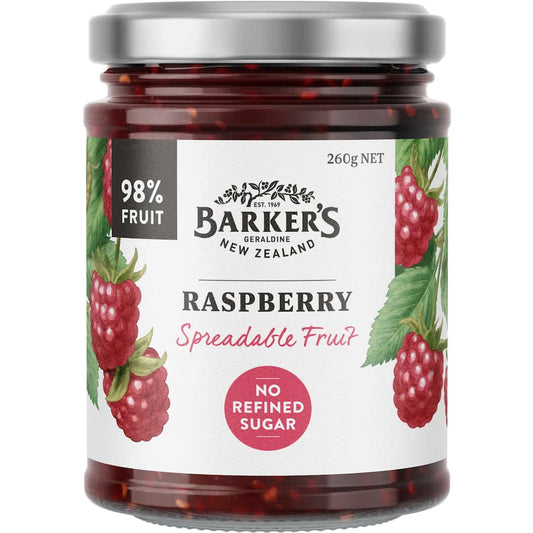 Barkers Spreadable Fruit Raspberry No Refined Sugar