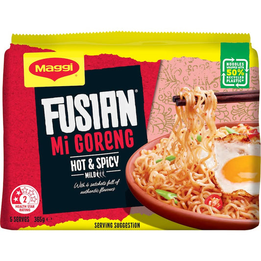 Instant Noodles Hot & Spicy Multi 5 Pack