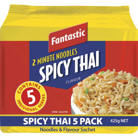 Instant Noodles Spicy Thai Multi 5 Pack