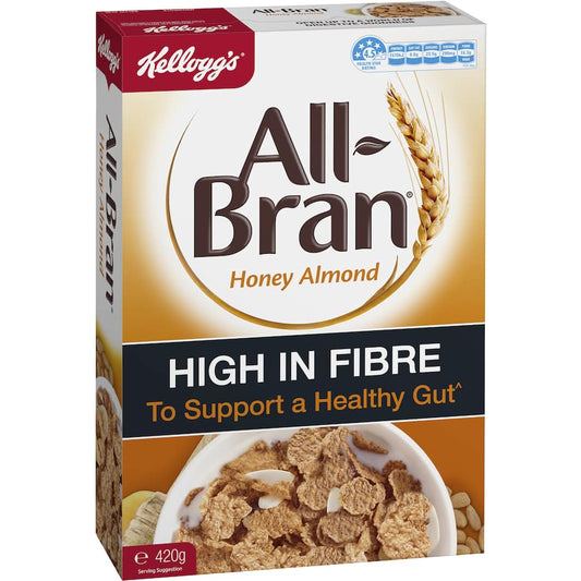 Kellogg's All Bran High In Fibre Honey Almond 420gm