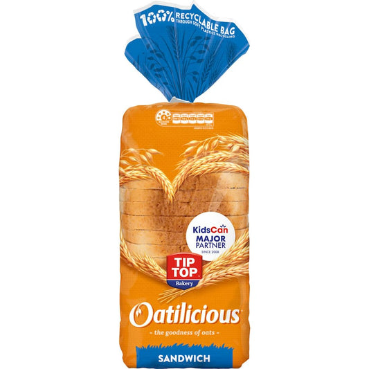 Tip Top Sandwich Bread Oatilicious