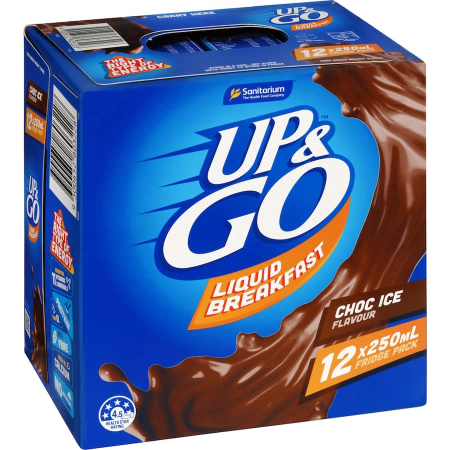 Sanitarium Up & Go Liquid Breakfast Chocolate Fridge Pk