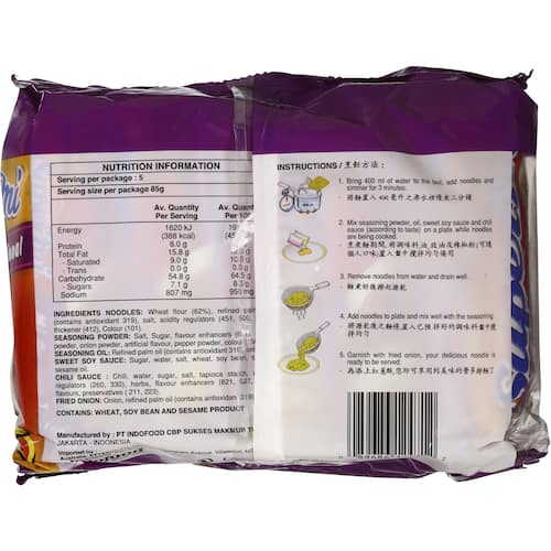 Instant Noodles Mi Goreng Traditional