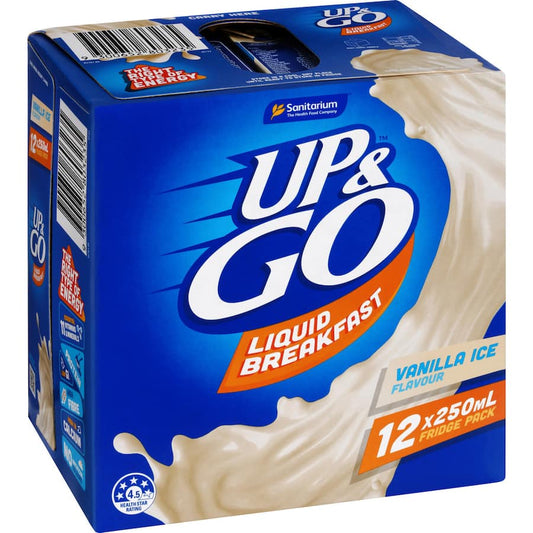 Sanitarium Up & Go Liquid Breakfast Vanilla Ice Fridge Pack