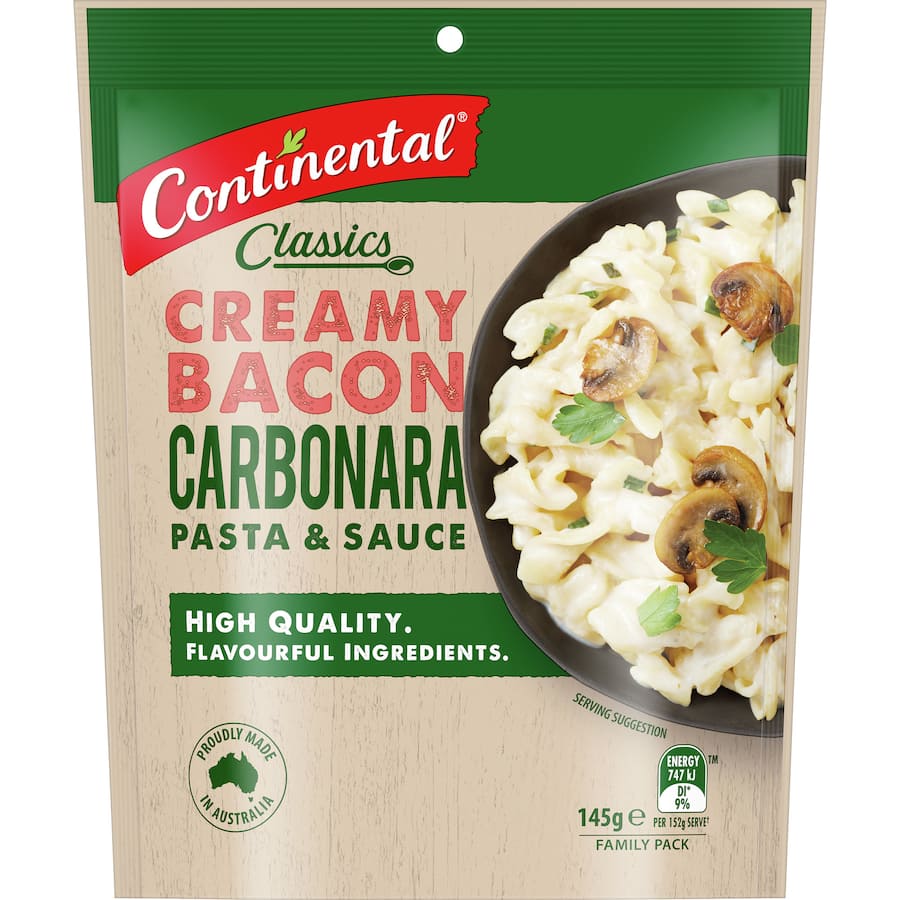 Classics Creamy Pasta Sauce Bacon Carbonara Family Pack