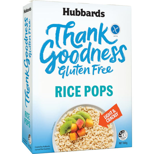 Hubbards Thank Goodness Rice Bubbles Gluten Free 360gm