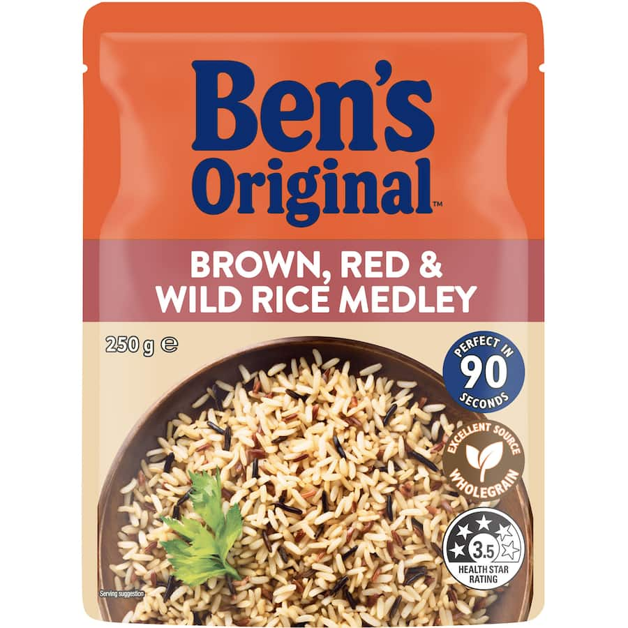 Microwave Rice Brown, Red & Wild Rice Medley