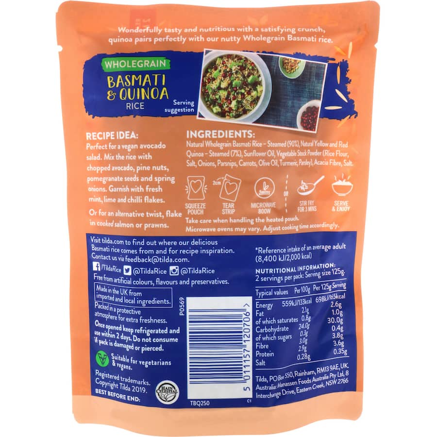 Steamed Rice Brown Basmati & Quinoa