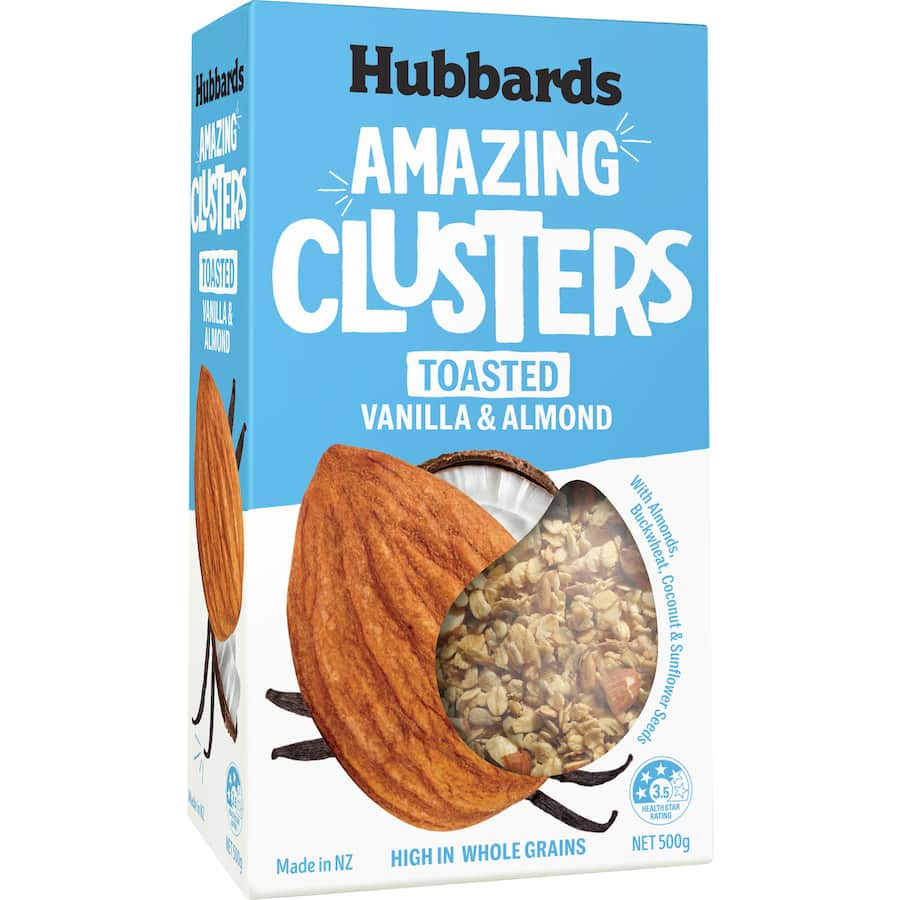 Hubbards Amazing Clusters Vanilla & Almond 500gm