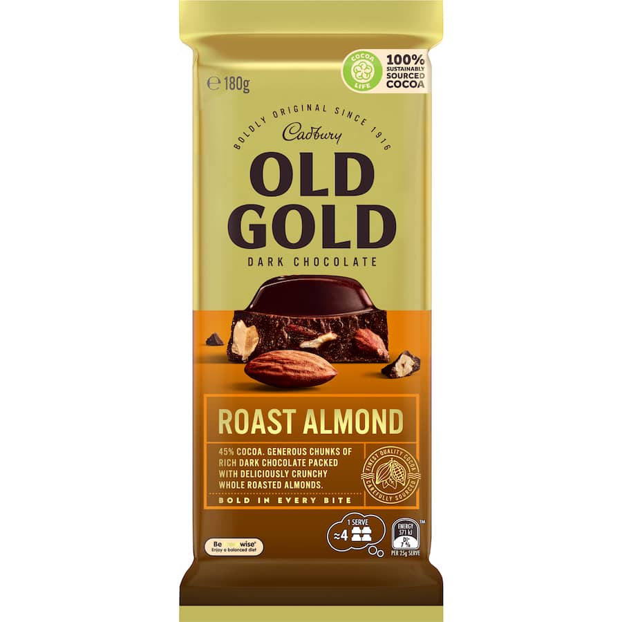 Chocolate Old Gold Roast Almond 180g