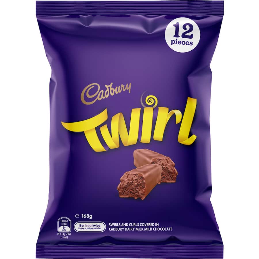 Chocolate Sharepack Twirl 168g