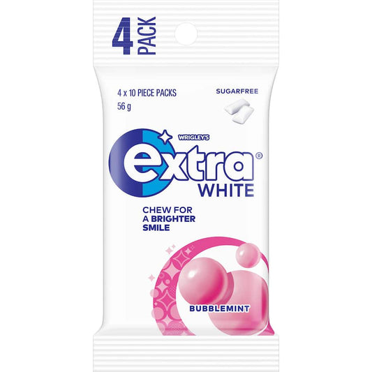 Wrigleys Extra Chewing Gum White Bubble Mint 56gm